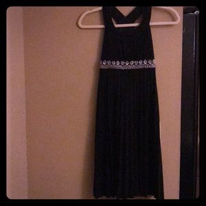 ❤️Black Formal Dress with Beaded Accents